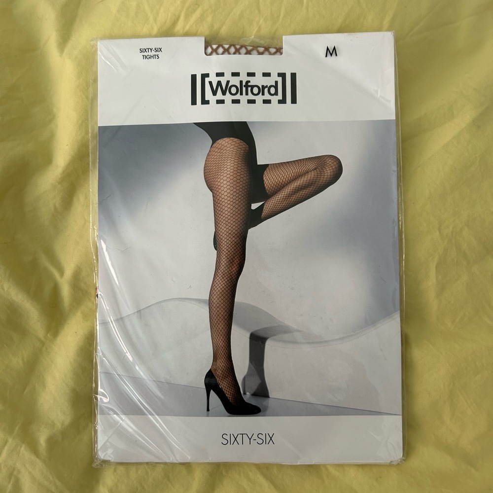 Wolford fishnets tan
